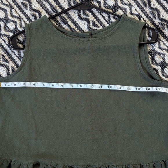 Amazon Green Ruffled Tank Top - Picture 8 of 9